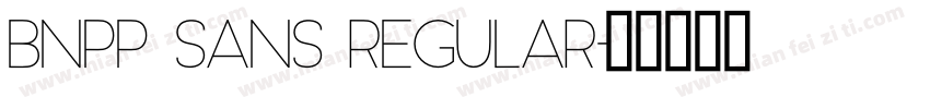 BNPP Sans Regular字体转换